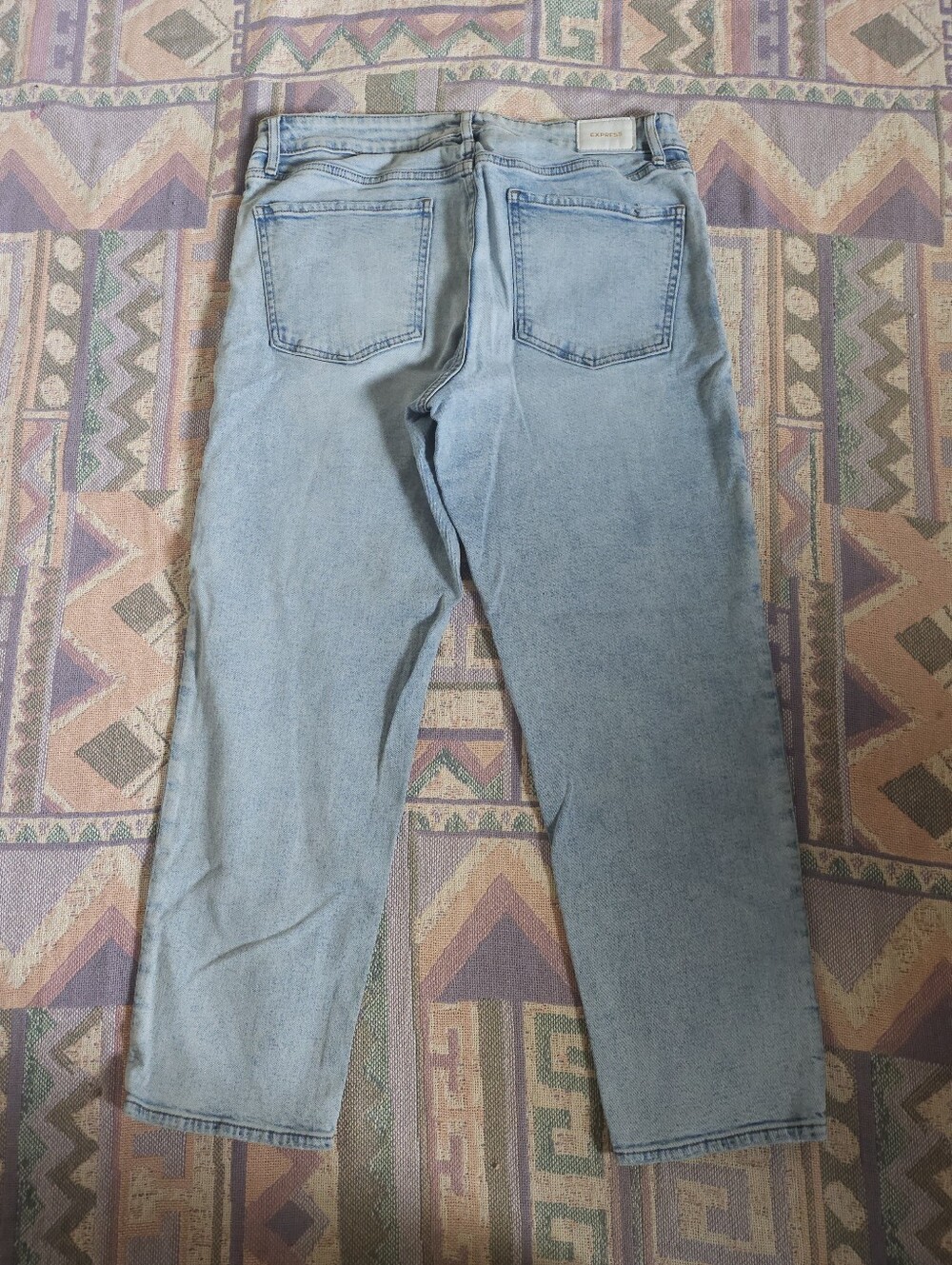 Express Boyfriend Mid Rise Jeans Size 10 R - Picture 7 of 9